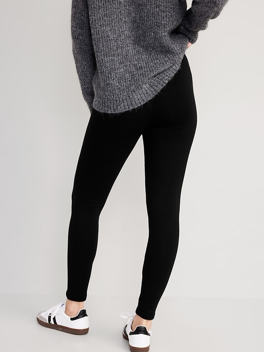 Image number 6 showing, High-Waisted Fleece Leggings 2-Pack for Women