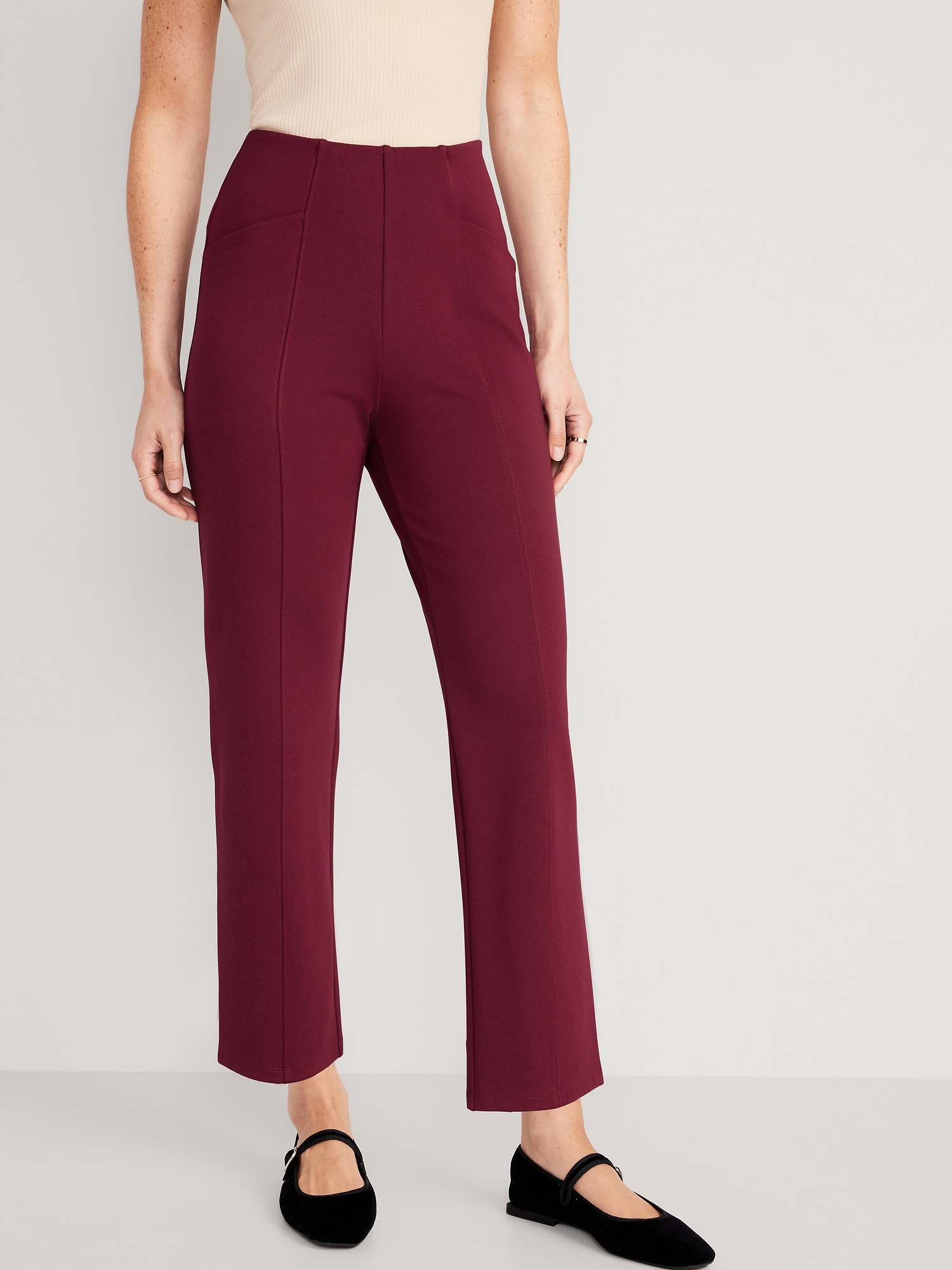 Women's Straight Leg Pants With Pockets