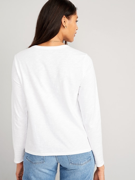 Image number 2 showing, EveryWear Long-Sleeve Slub-Knit T-Shirt