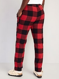 Mid-Rise Flannel Pajama Pants for Women