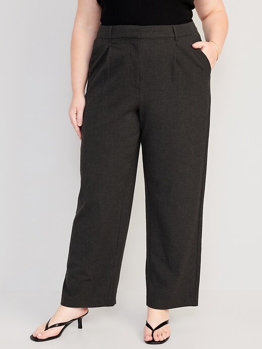 Yash Gallery Women's Lycra Regular Fit Casual Trouser Pants (Black)