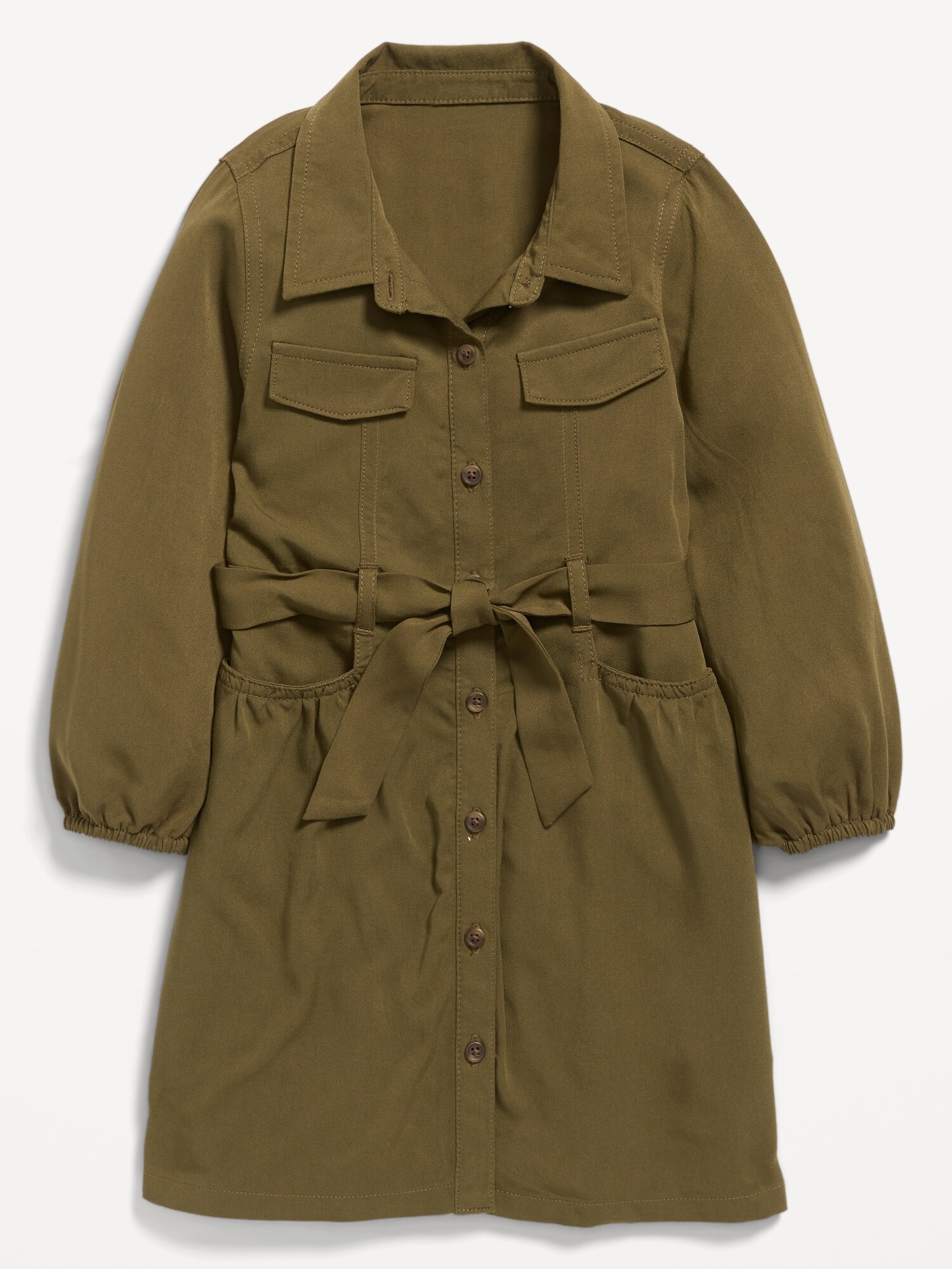 LongSleeve ButtonFront Utility Dress for Toddler Girls Old Navy