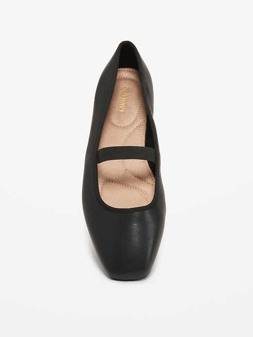 Image number 3 showing, Mary Jane Square-Toe Ballet Flats