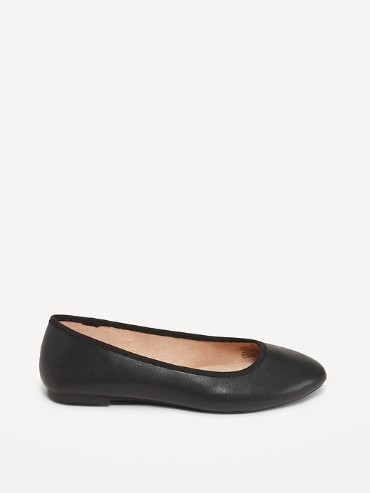 Image number 4 showing, Faux-Leather Ballet Flats