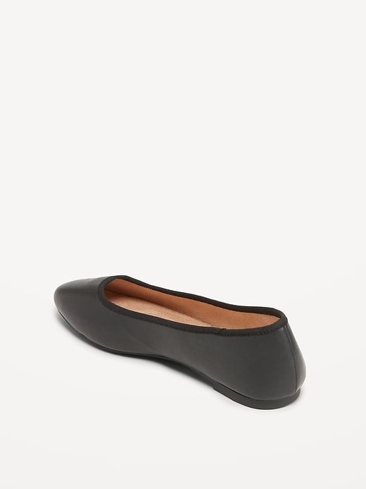 Image number 6 showing, Faux-Leather Ballet Flats