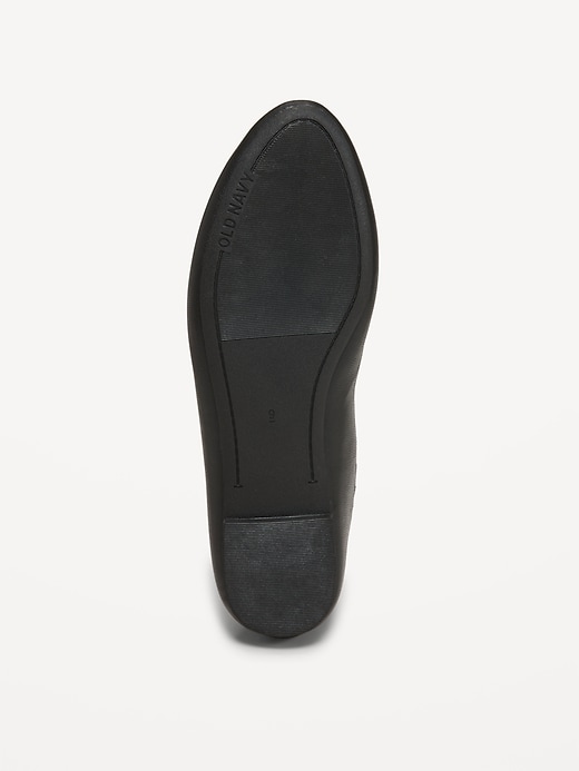 Image number 5 showing, Faux-Leather Ballet Flats
