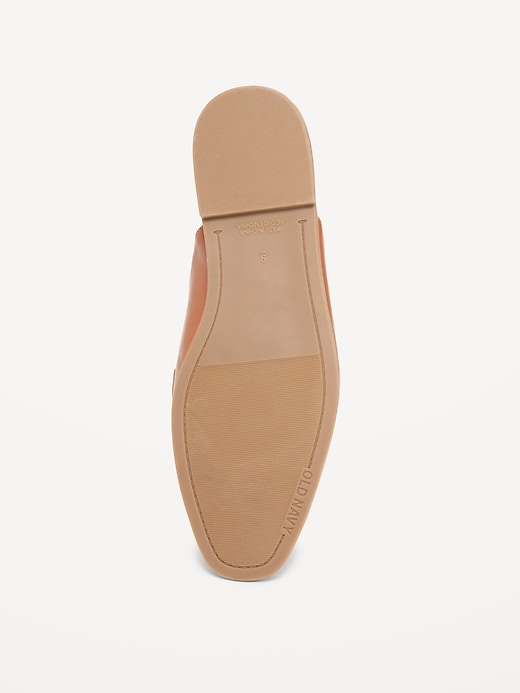 Image number 5 showing, Faux-Leather Loafer Mule Shoes