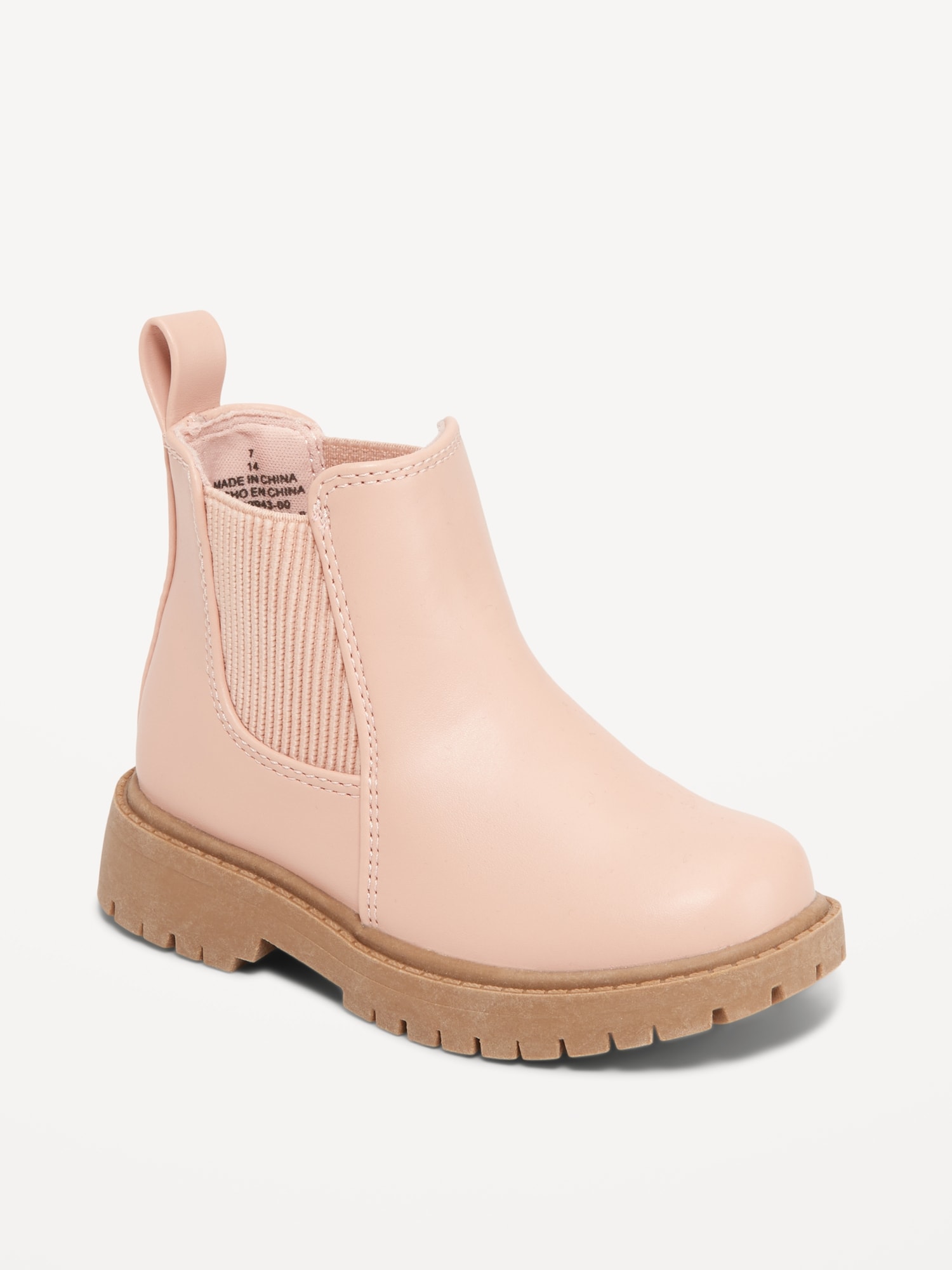 Faux-Leather Chelsea Boots for Toddler Girls