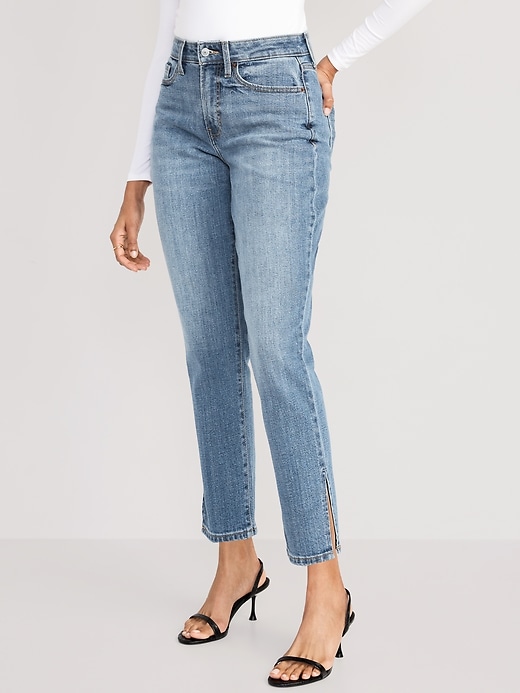 Image number 1 showing, Curvy High-Waisted OG Straight Jeans