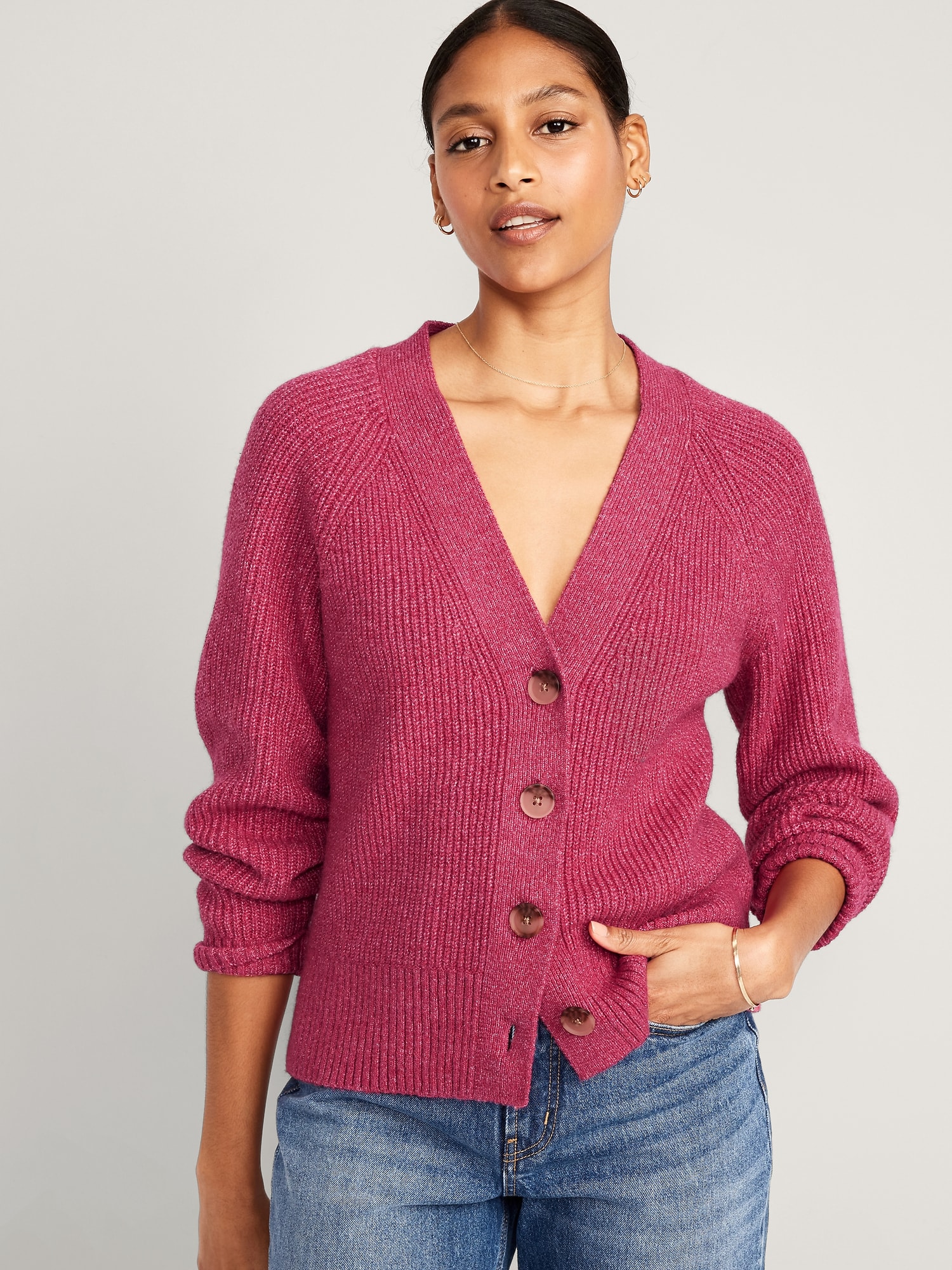 Shaker-Stitch Cardigan Sweater | Old Navy