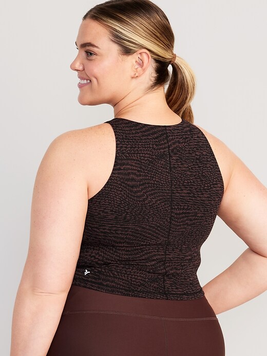 Light Support PowerChill Longline Sports Bra Tank for Women Old Navy