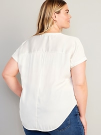 Dolman Sleeve Satin Popover Shirt for Women | Old Navy
