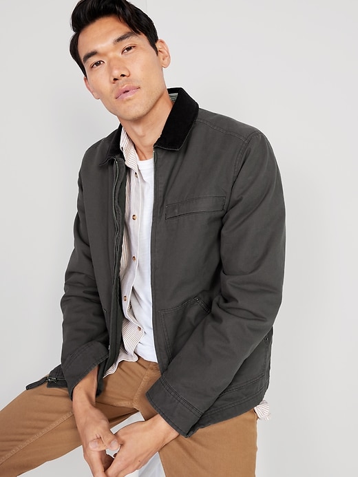 Cozy-Lined Canvas Barn Coat for Men | Old Navy