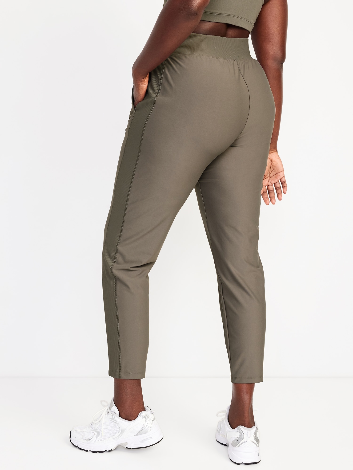 High-Waisted PowerSoft Combination Taper Pants for Women | Old Navy