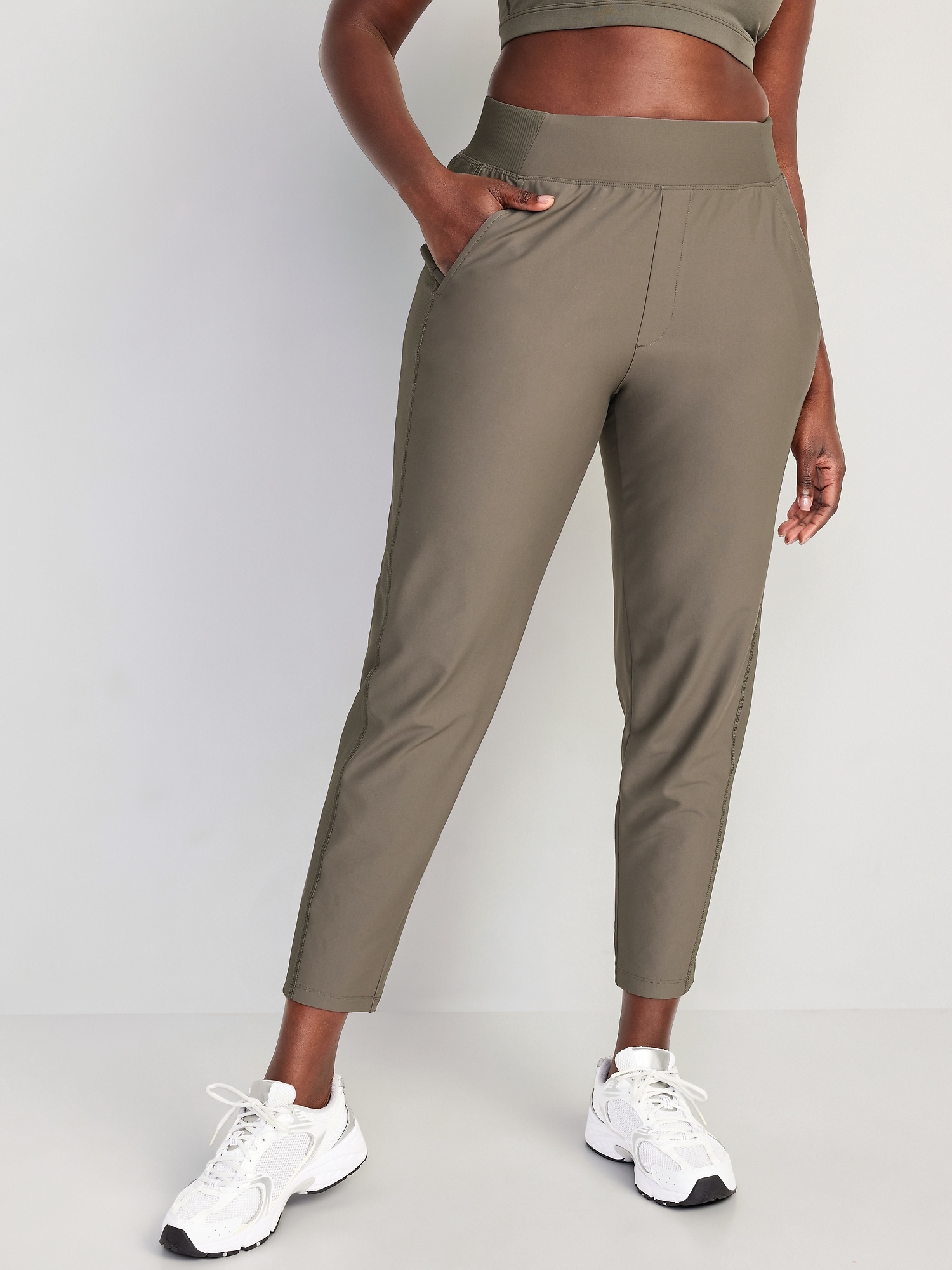 High-Waisted PowerSoft Combination Taper Pants