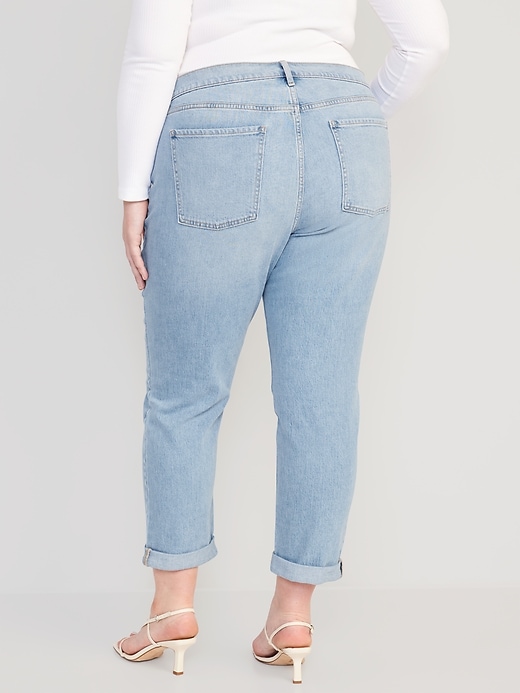 Mid-Rise Wow Boyfriend Straight Jeans | Old Navy