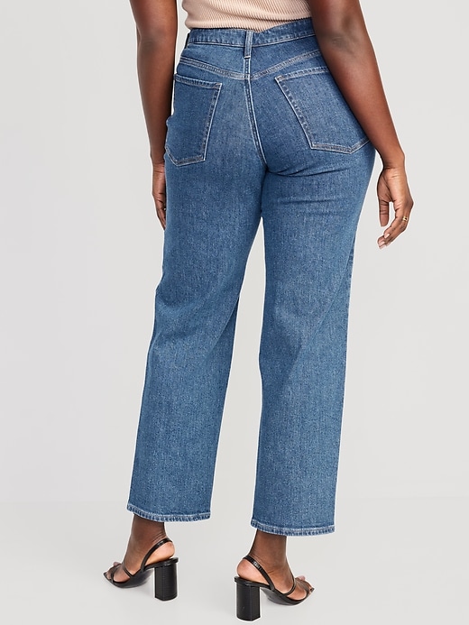 Image number 6 showing, High-Waisted Button-Fly OG Loose Cotton-Hemp Blend Jeans