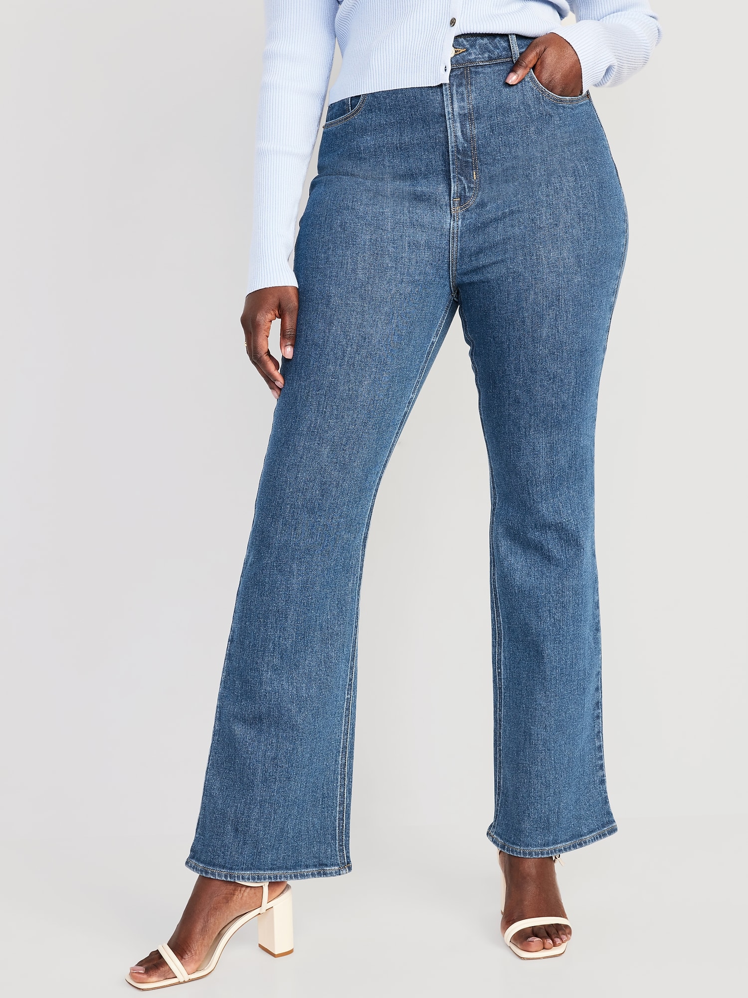 High-Waisted Eco-Friendly Vintage Flare Jeans For Women, Old Navy