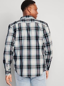 Regular-Fit Heavyweight Twill Shirt for Men, Old Navy