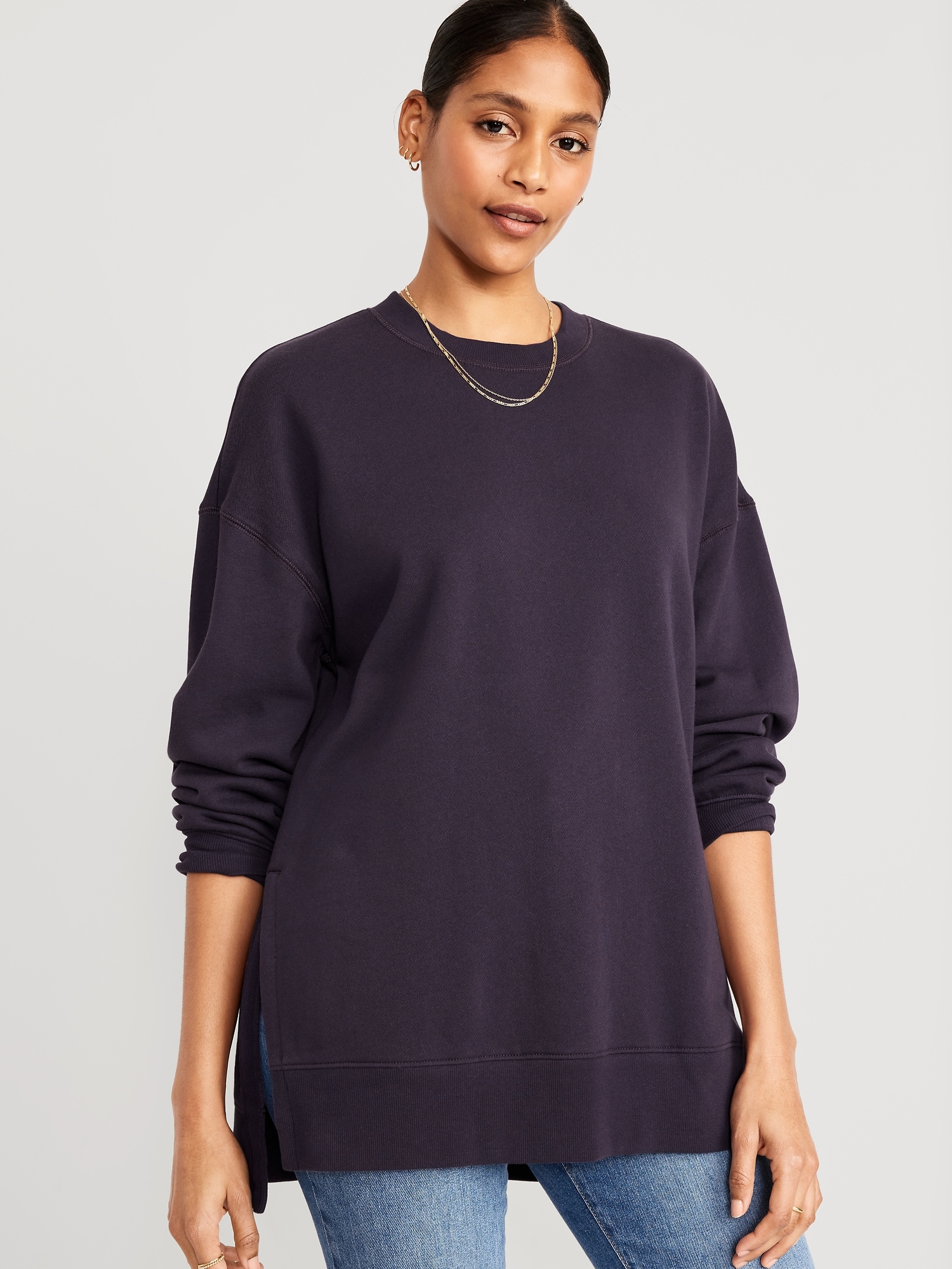 Old Navy Womens Sweatshirt Long Sleeve Crew Neck Light Purple Size Sma –  Goodfair