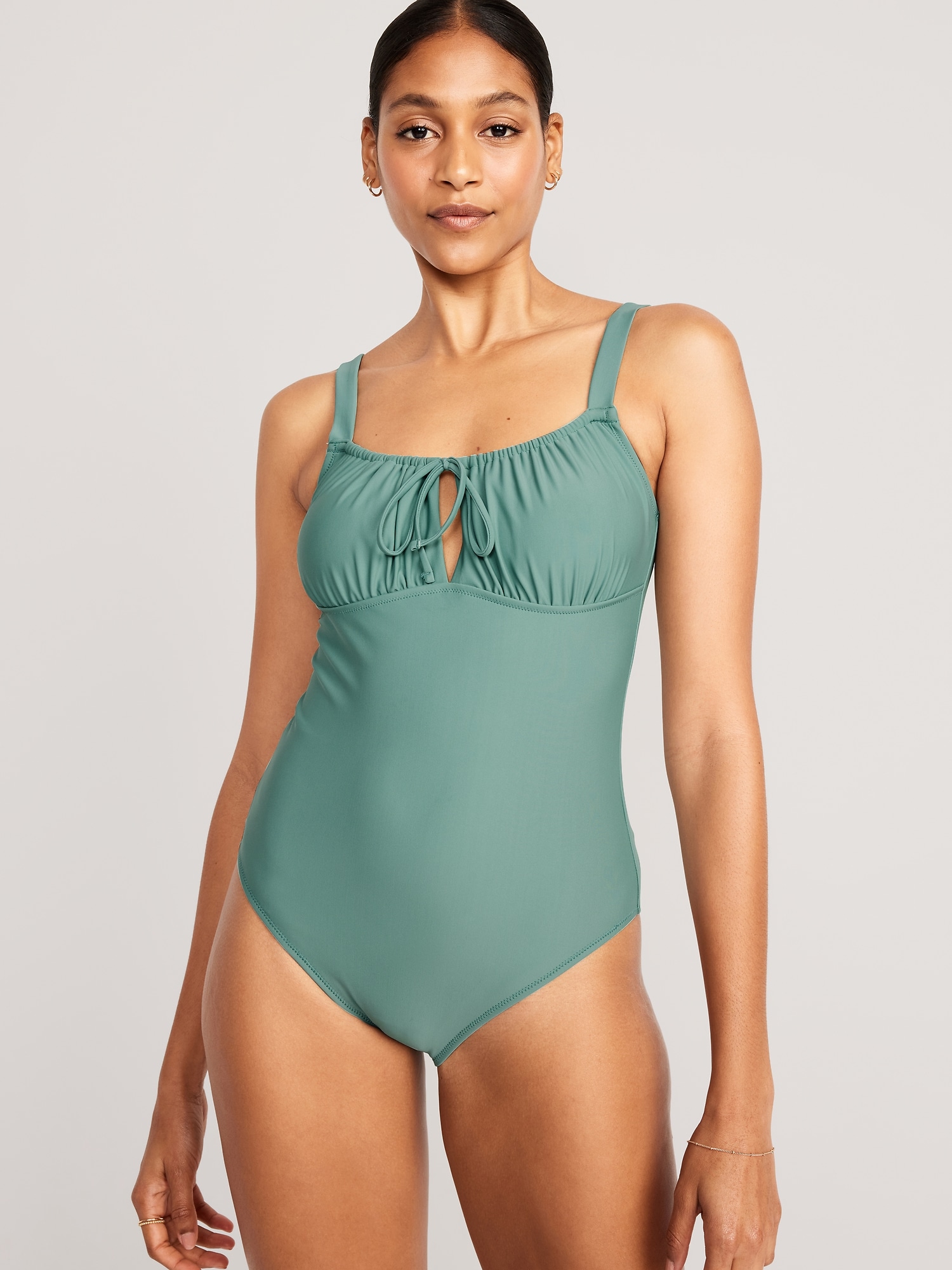Oldnavy Cinched-Tie One-Piece Swimsuit for Women