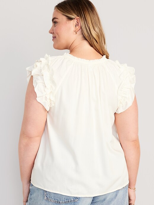 Ruffle-Trim Smocked Top for Women | Old Navy