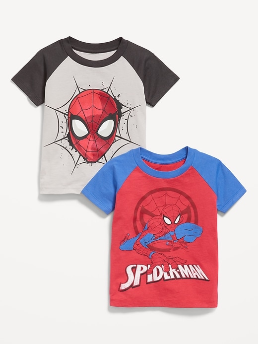View large product image 1 of 2. 2-Pack Marvel™ Spider-Man Unisex Graphic T-Shirt for Toddler