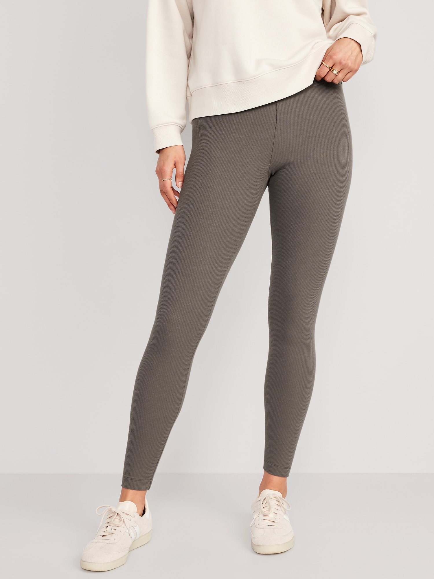 High Waisted Rib-Knit Leggings For Women Old Navy, 41% OFF