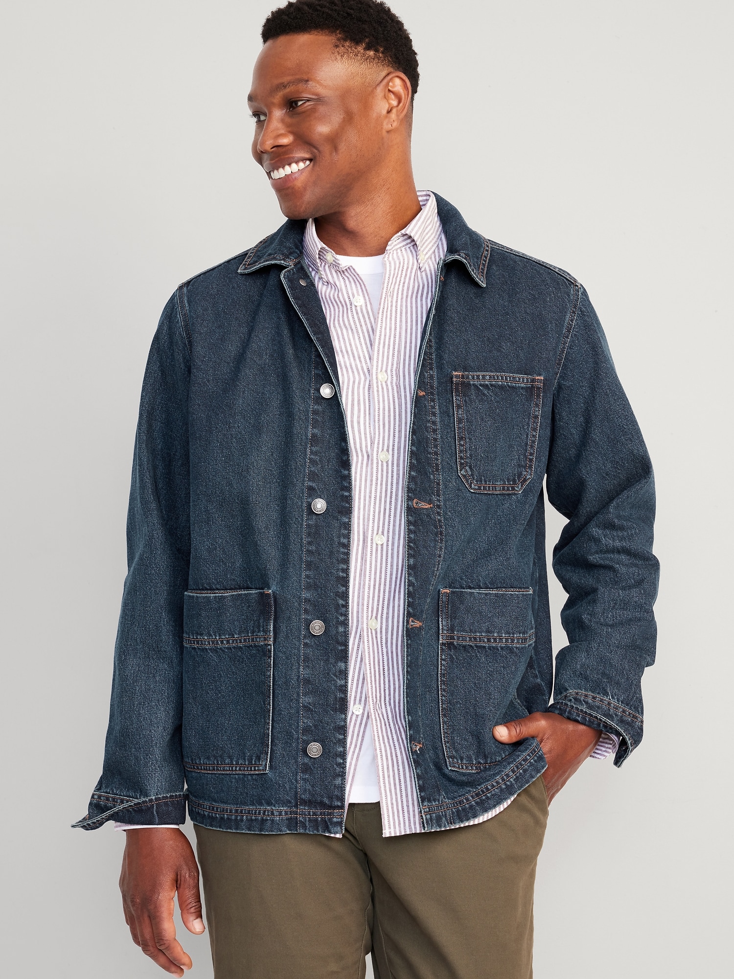 Old Navy Men's Relaxed Jean Chore Jacket