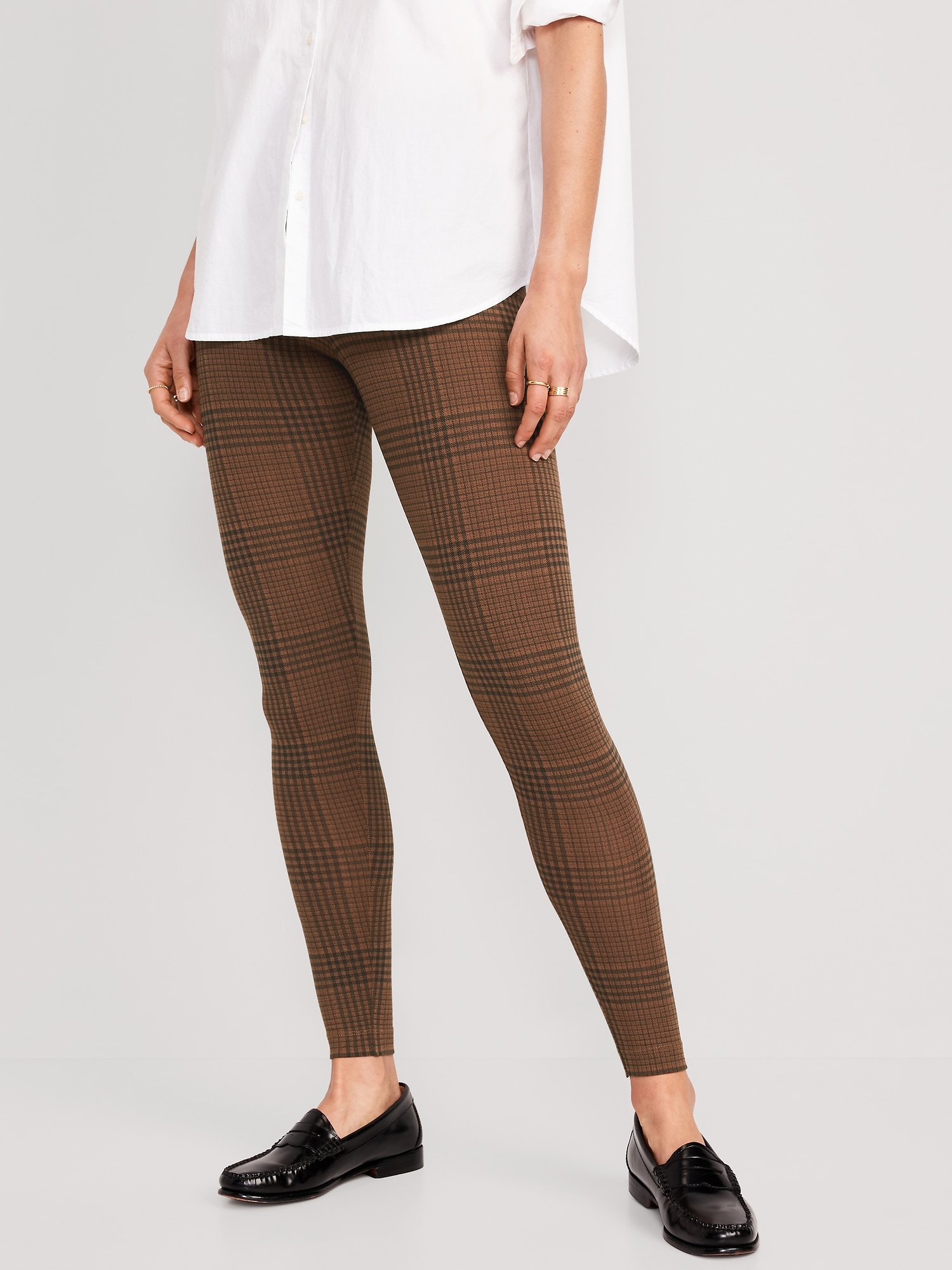 Buy STOP Solid Skinny Fit Polyester Blend Women's Formal Leggings |  Shoppers Stop