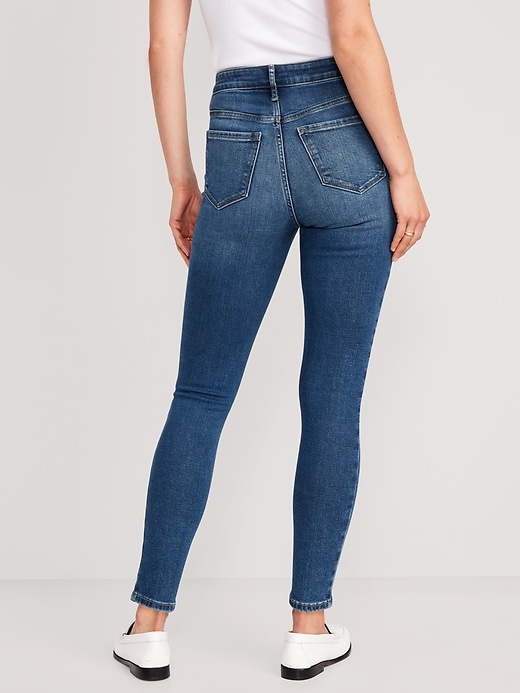 Image number 2 showing, High-Waisted Rockstar Super-Skinny Jeans