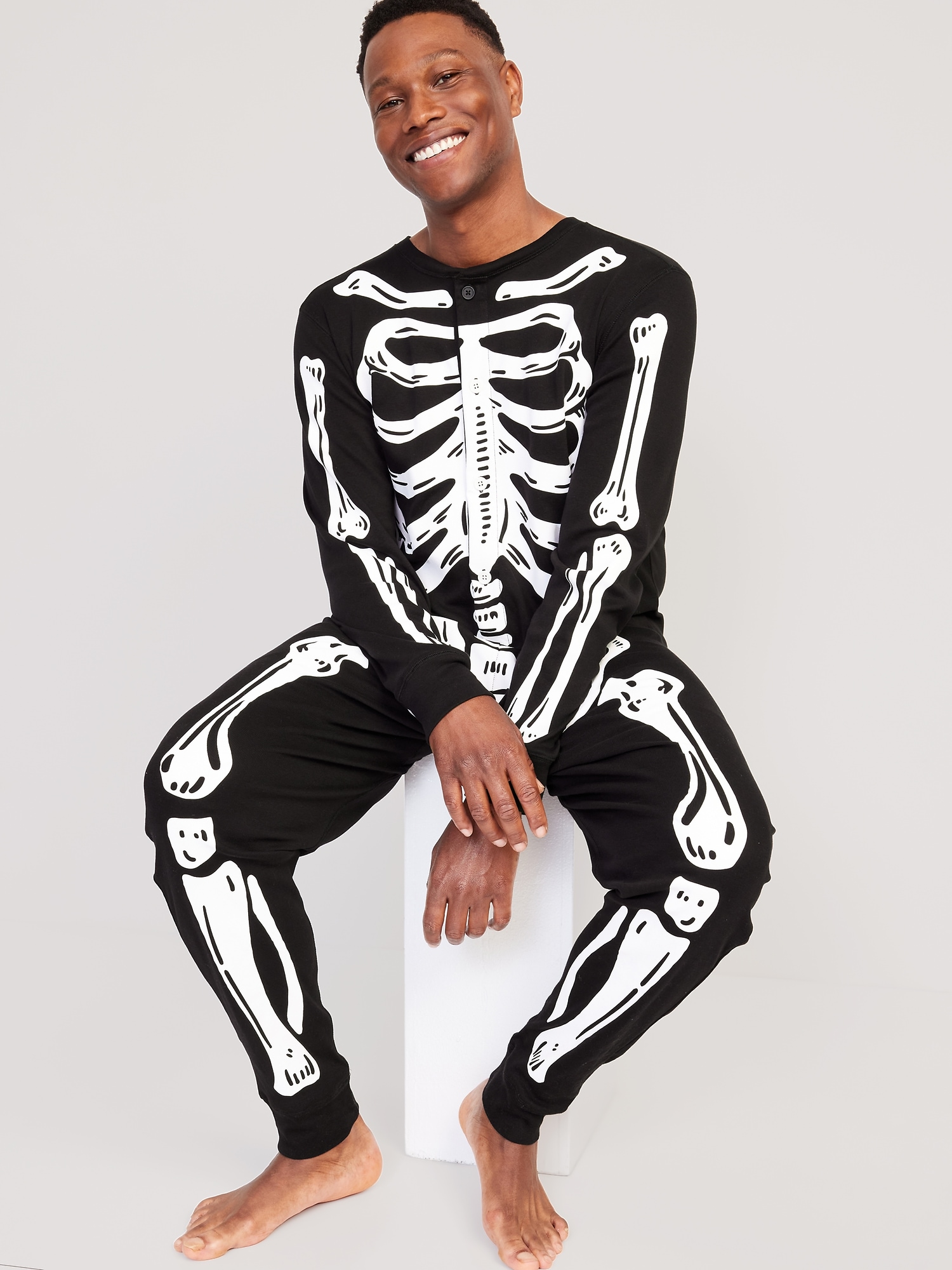 Matching Halloween One-Piece Pajamas for Men | Old Navy