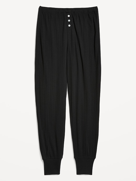 Image number 4 showing, High-Waisted Pajama Jogger Pants