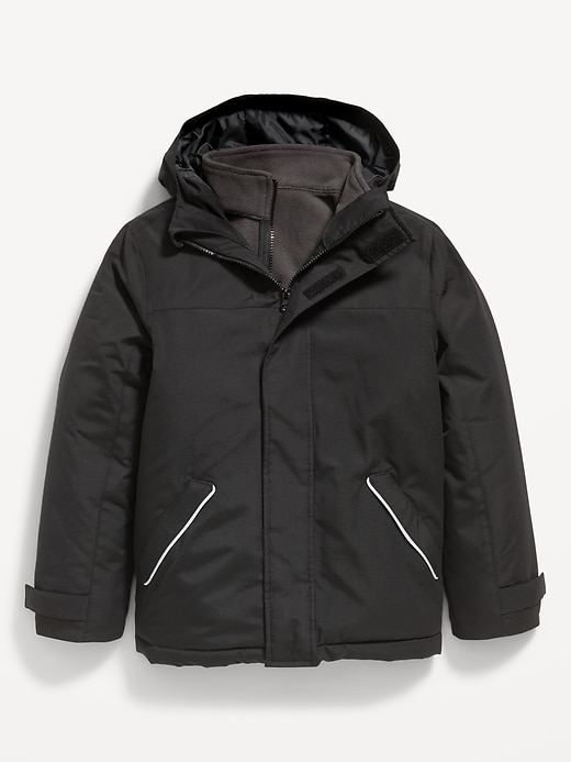 View large product image 2 of 4. Gender-Neutral Water-Resistant 3-In-1 Snow Jacket for Kids