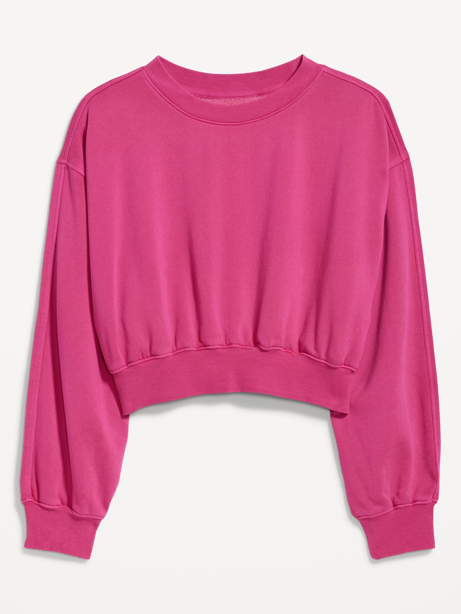 Oversized Cropped Fleece Sweatshirt for Women | Old Navy