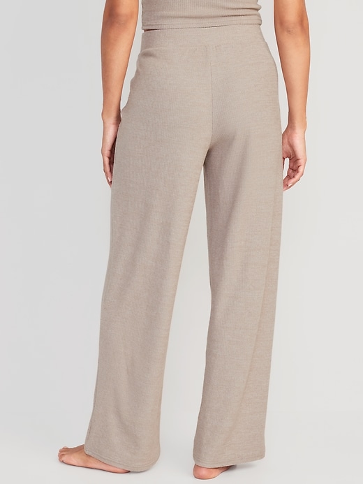 Image number 2 showing, Sweater-Knit Wide-Leg Lounge Pants
