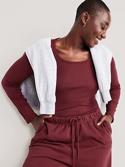 UltraLite Rib-Knit Pajama Top