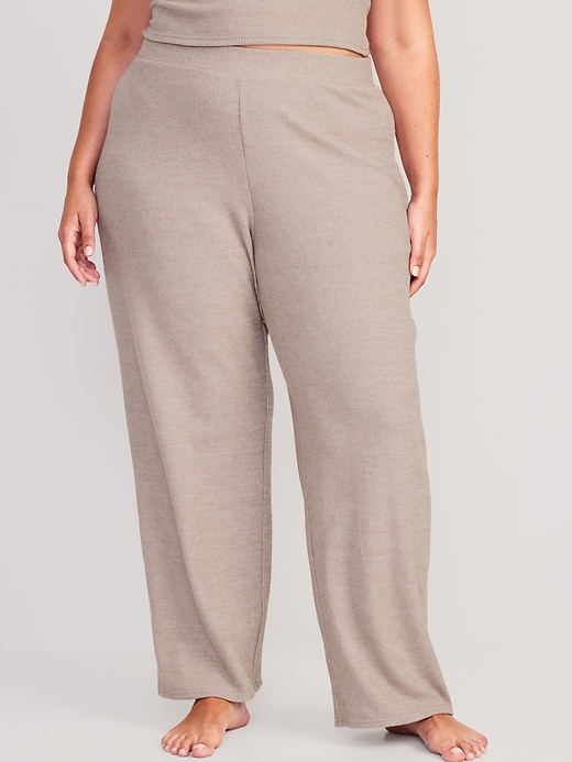 Image number 7 showing, Sweater-Knit Wide-Leg Lounge Pants