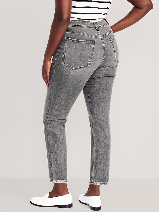 Image number 6 showing, High-Waisted Button-Fly OG Straight Ankle Jeans