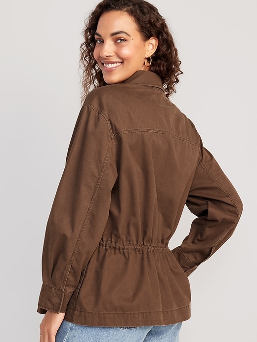 Image number 8 showing, Cinched-Waist Utility Jacket