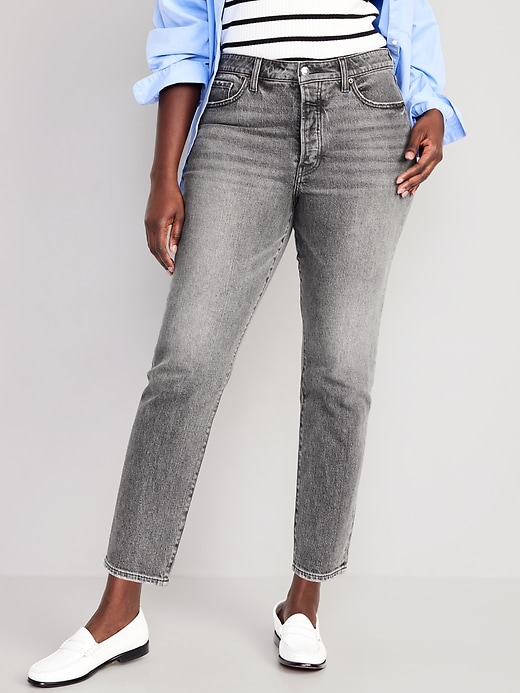 Image number 5 showing, High-Waisted OG Straight Ankle Jeans