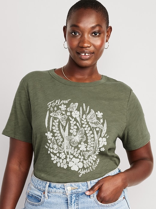 Image number 5 showing, EveryWear Slub-Knit Graphic T-Shirt