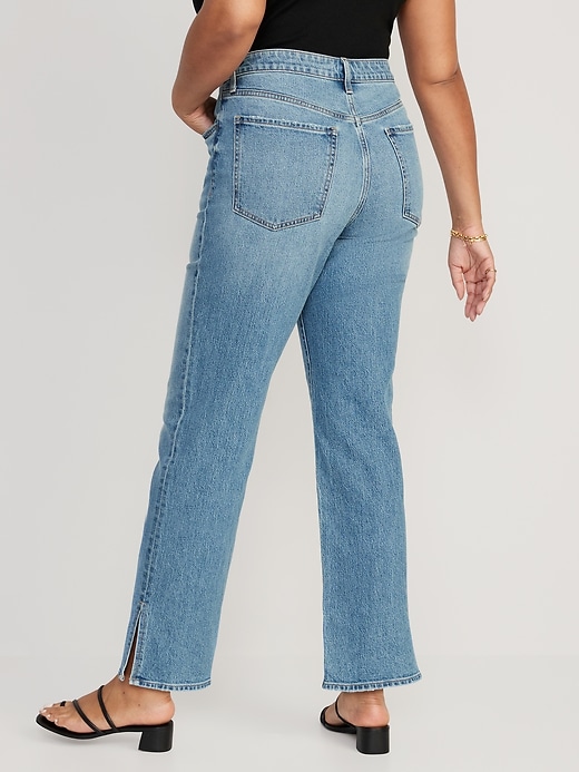 Image number 6 showing, High-Waisted OG Loose Side-Slit Jeans
