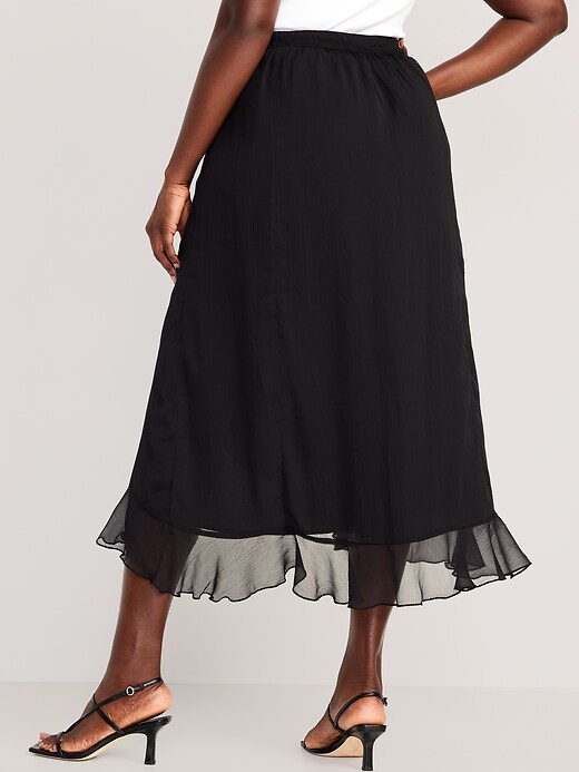 Image number 6 showing, High-Waisted Ruffled Maxi Skirt