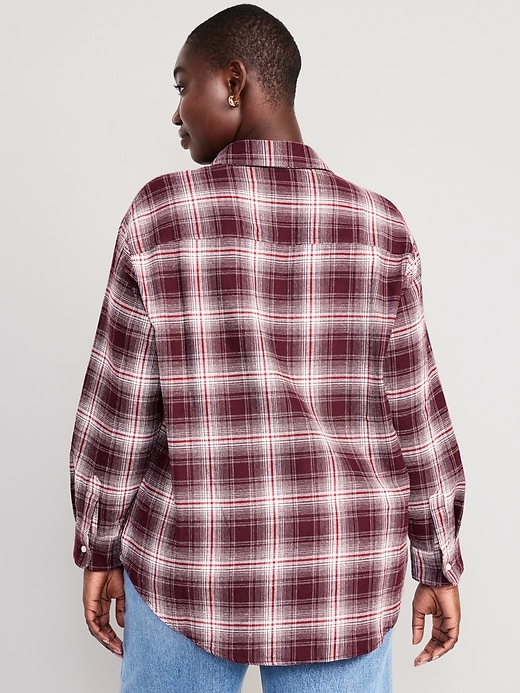 Image number 6 showing, Loose Flannel Boyfriend Shirt