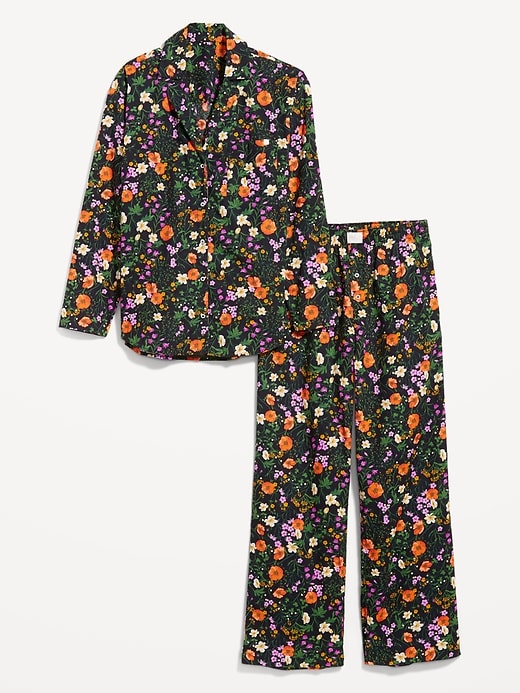 Image number 4 showing, Oversized Poplin Pajama Set
