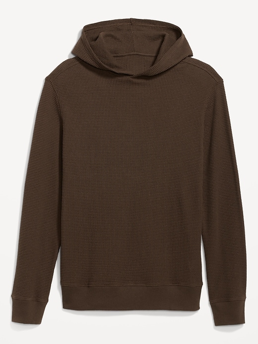Image number 4 showing, Waffle-Knit Pullover Hoodie