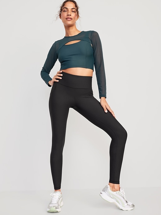 Image number 3 showing, High-Waisted PowerSoft Full-Length Leggings