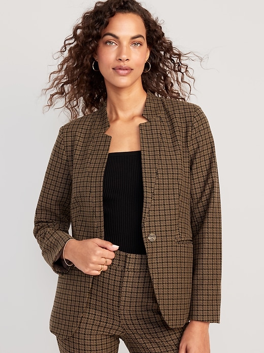 Image number 1 showing, Notched-Collar Pixie Blazer