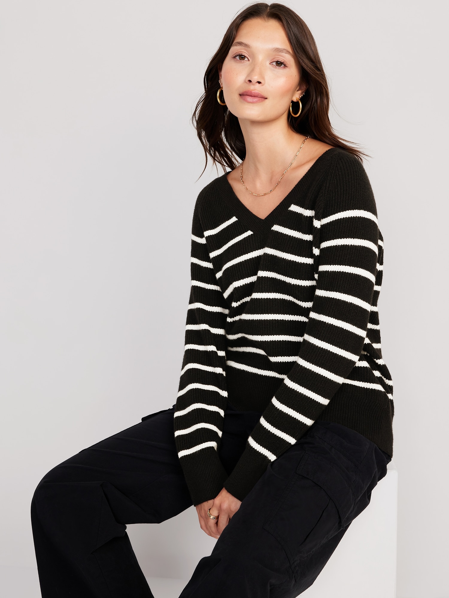 SoSoft V-Neck Cocoon Sweater | Old Navy